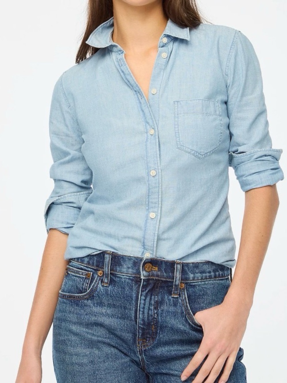 J. Crew Chambray shirt in signature fit